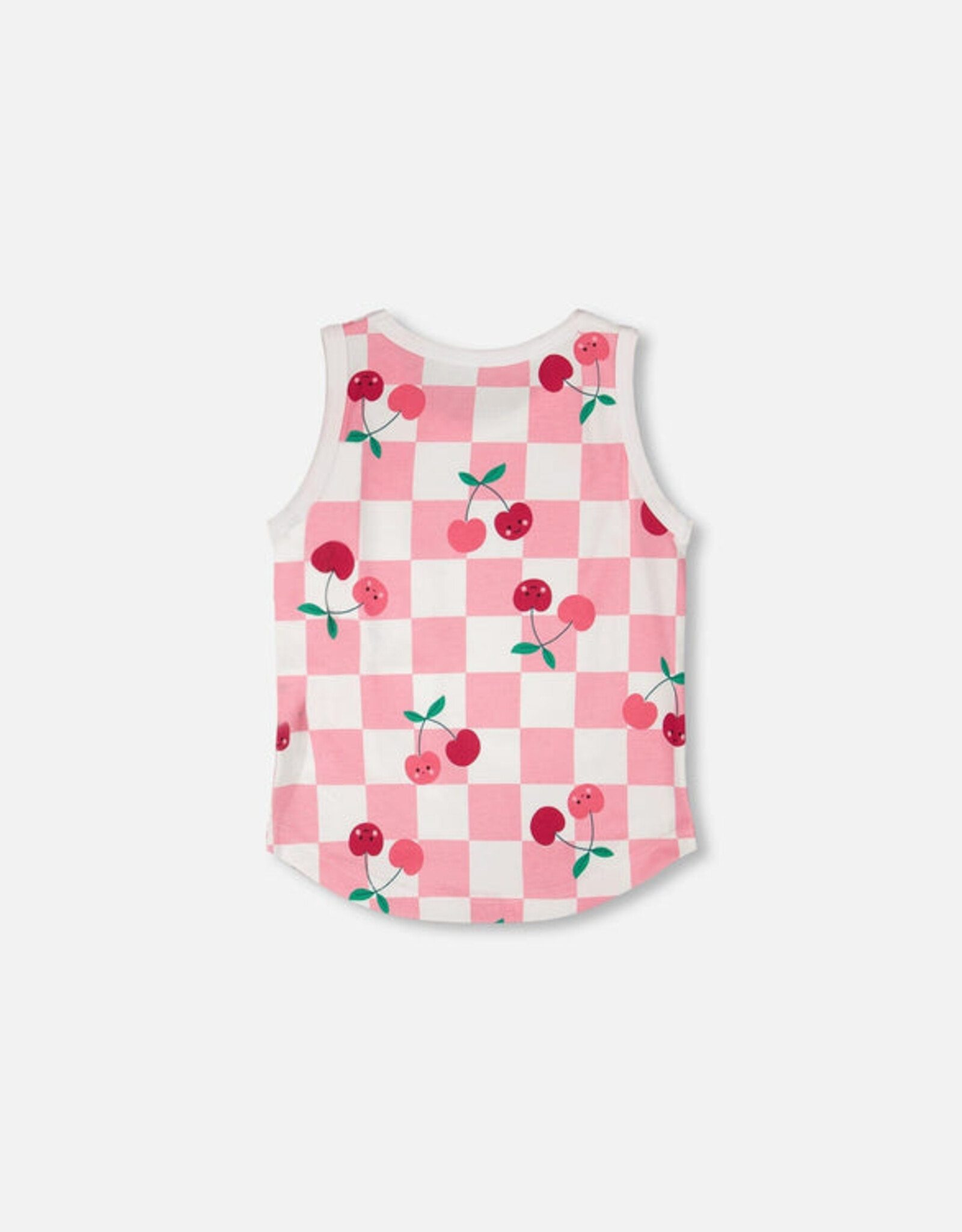 DeuxParDeux SP26 G Cherry Check Tank Top