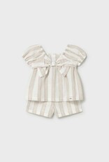 Mayoral SP26 Blouse&Short Stripe Set