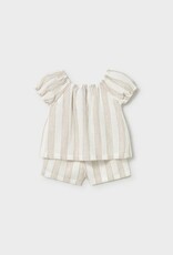 Mayoral SP26 Blouse&Short Stripe Set