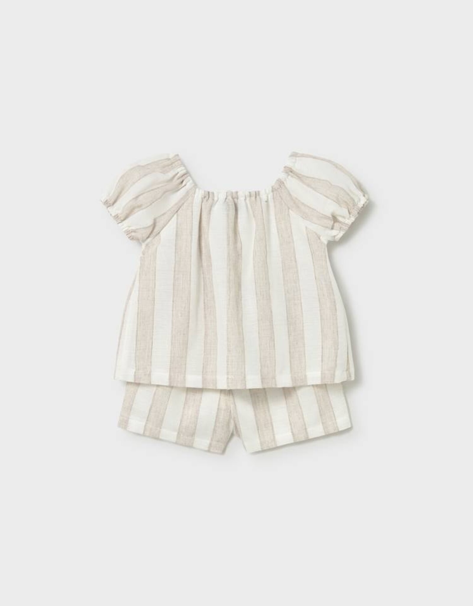 Mayoral SP26 Blouse&Short Stripe Set