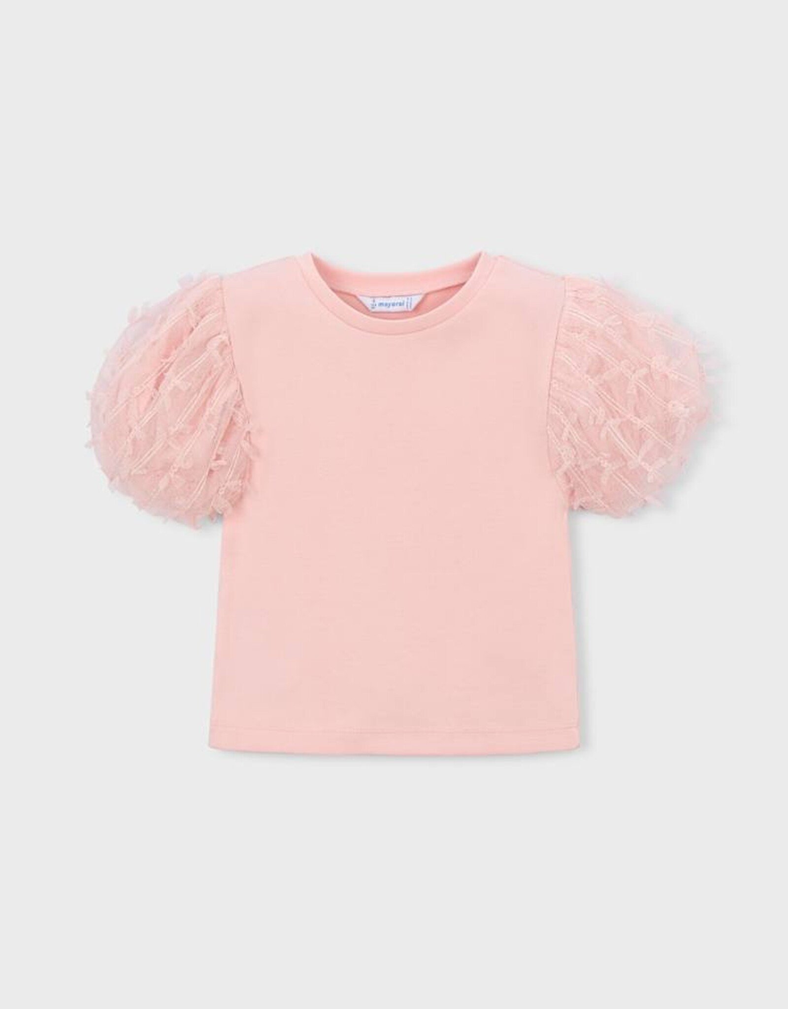 Mayoral SP26 G Tulle Sleeve Shirt