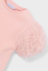 Mayoral SP26 G Tulle Sleeve Shirt