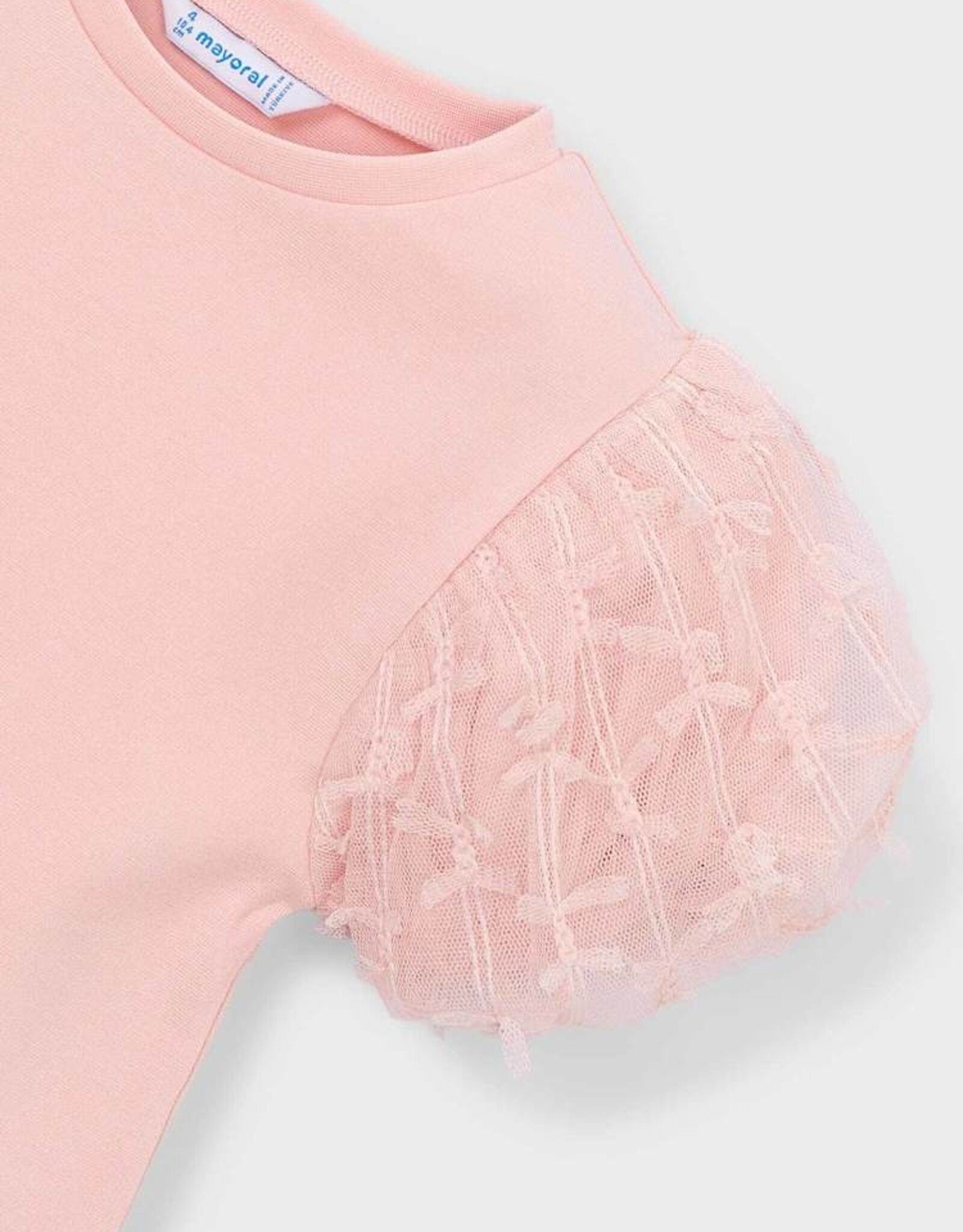 Mayoral SP26 G Tulle Sleeve Shirt