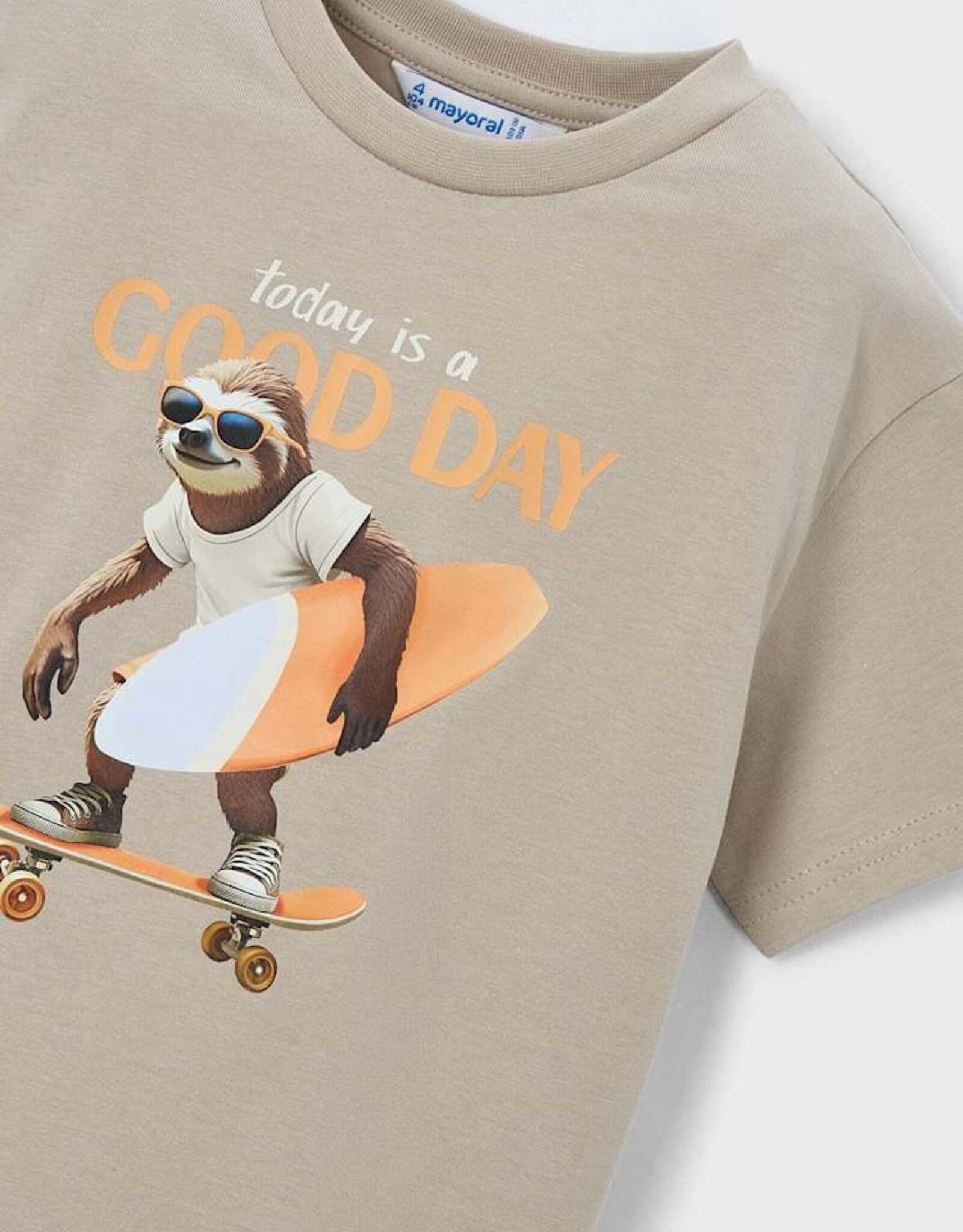 Mayoral SP26 B Good Day Sloth  T-Shirt