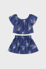 Mayoral SP26 G Linen Shirt & Skirt Set