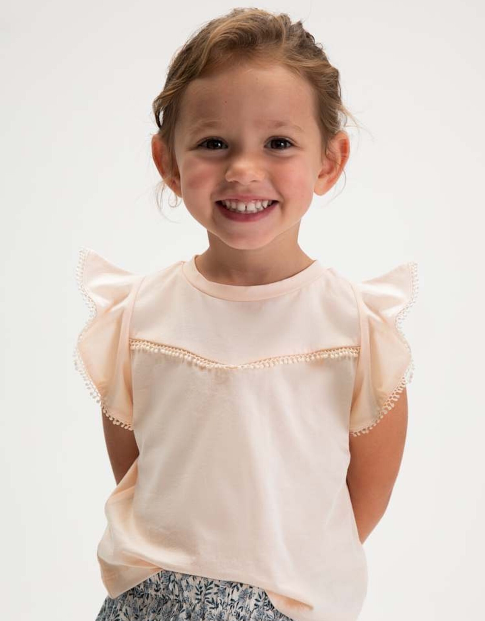 Mayoral SP26 G Ruffle Shirt w/Trim