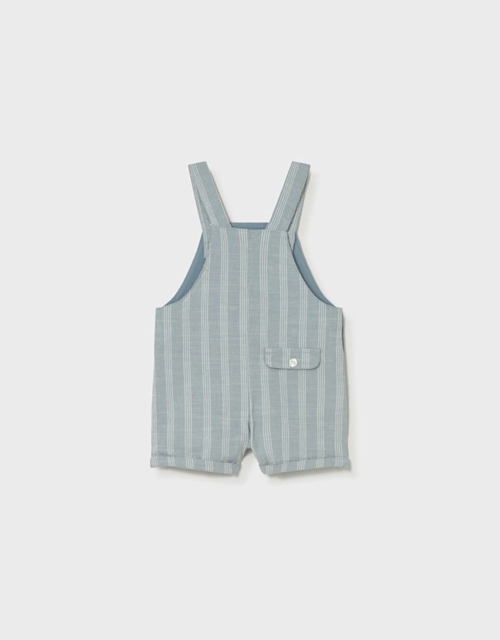 Mayoral SP26 BbyB Stripe Short Overalls