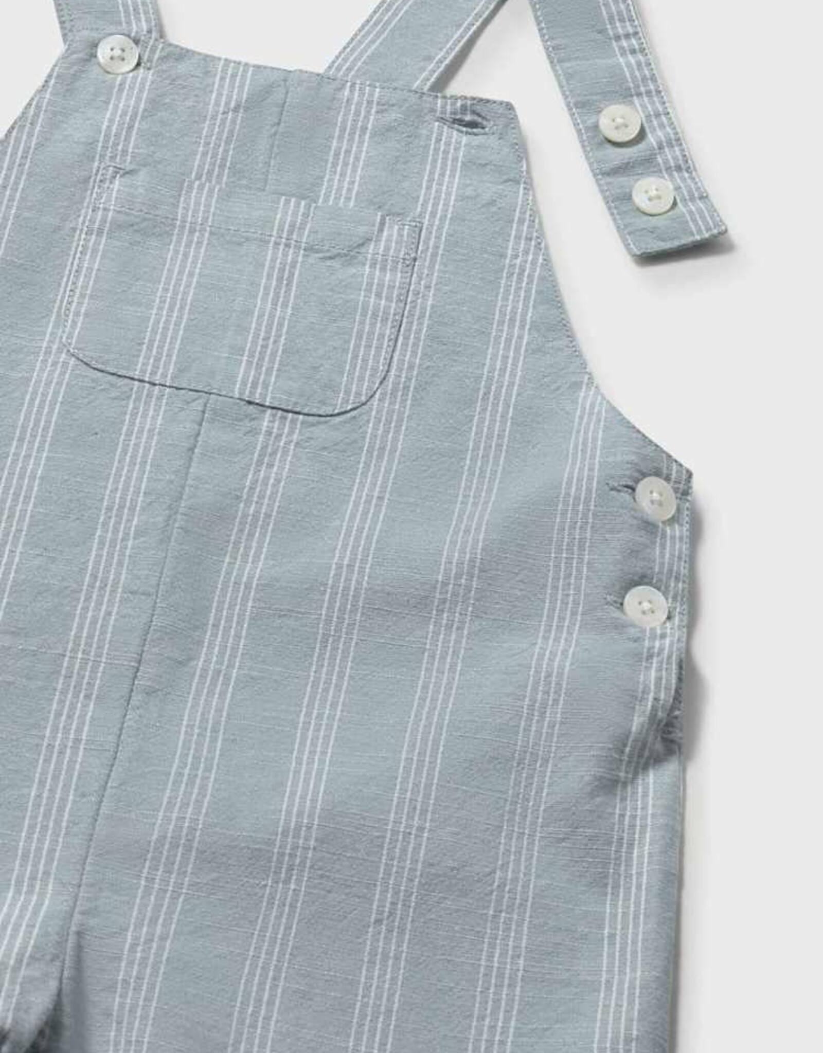 Mayoral SP26 BbyB Stripe Short Overalls