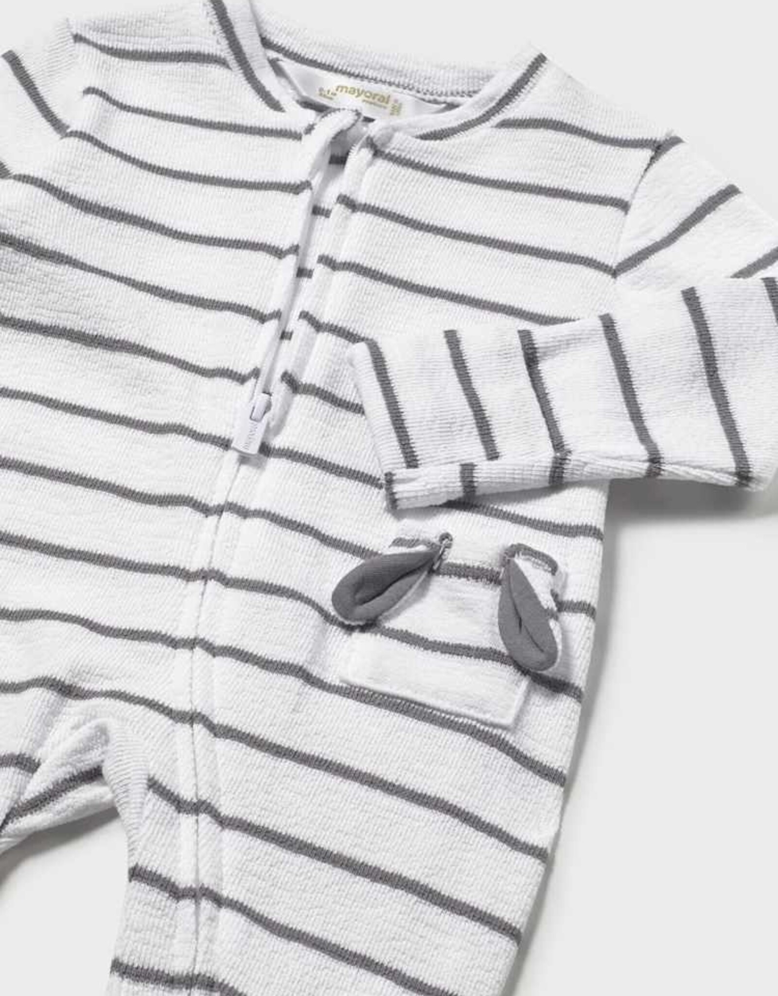 Mayoral SP26 BbyB Striped Jumpsuit
