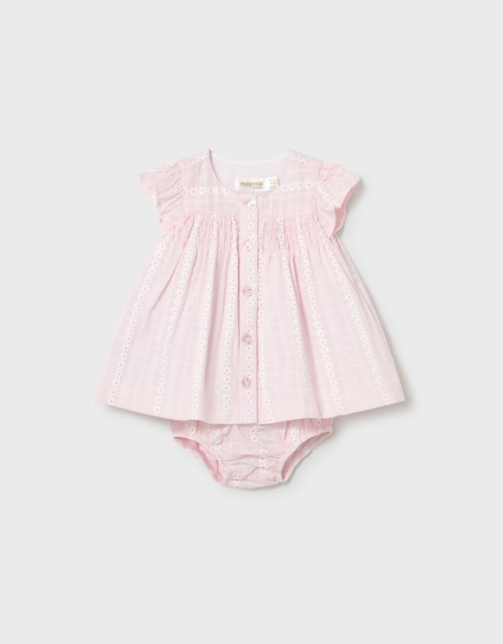 Mayoral SP26 Chiffon Dress w/Bloomer