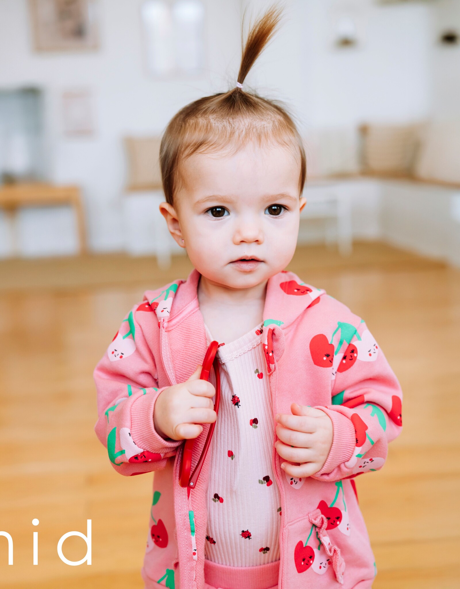 Mid SP26 BbyG Cherry Zip Hoodie