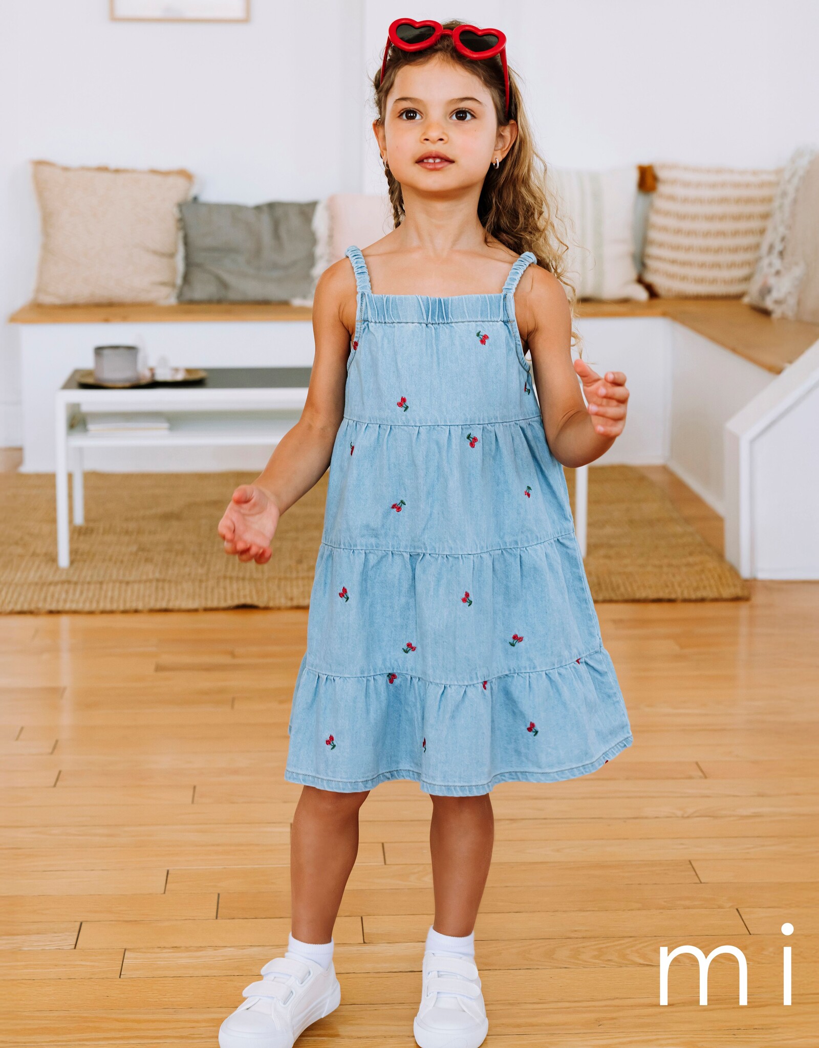 Mid SP26 G Cherry Denim Dress