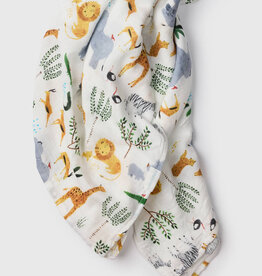 LouLou Lollipop Single Swaddle - Safari Jungle