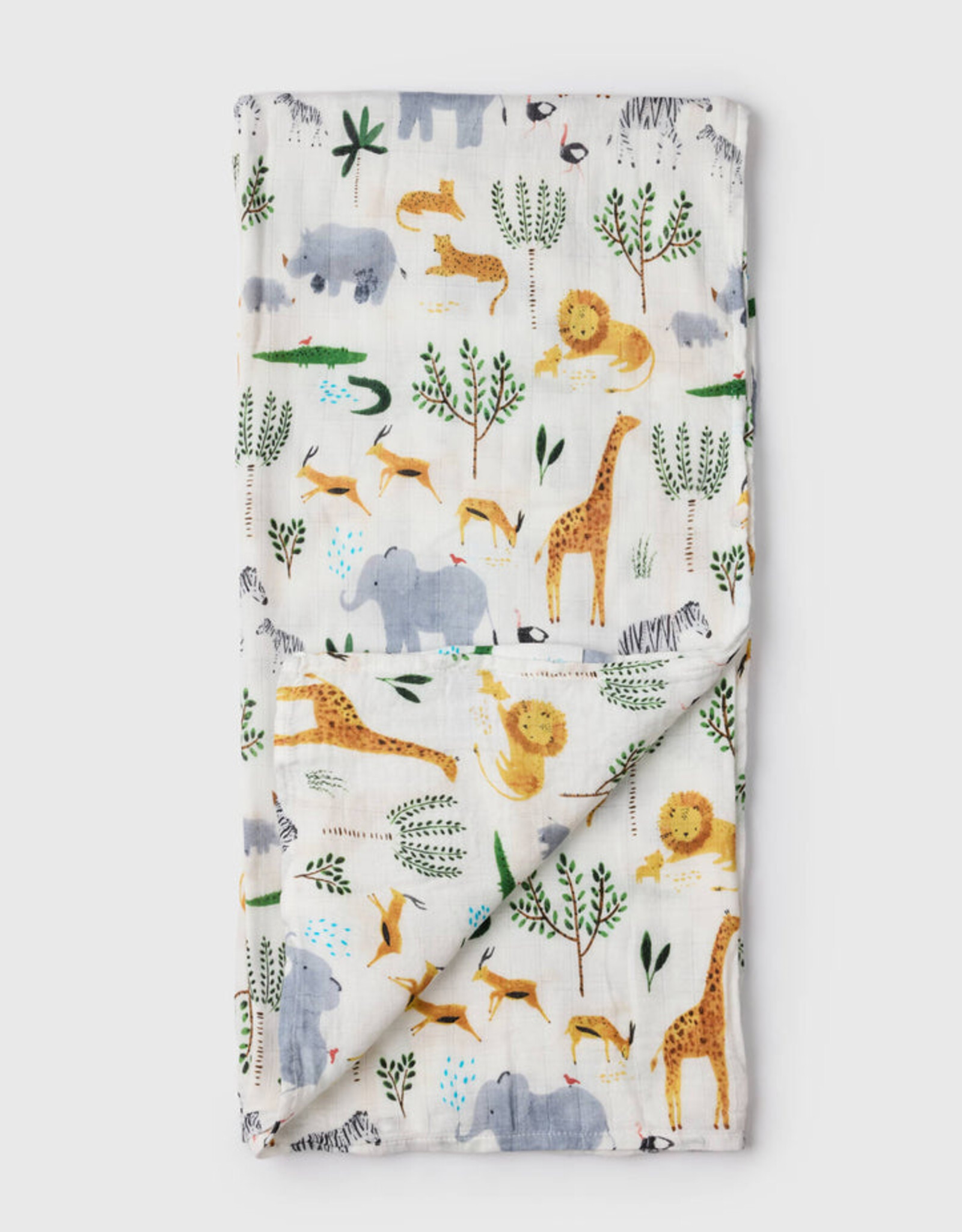 LouLou Lollipop Single Swaddle - Safari Jungle