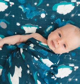 LouLou Lollipop Single Swaddle - Stargazing Bear