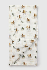 LouLou Lollipop Single Swaddle - Bears on Bike