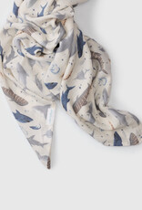 LouLou Lollipop Single Swaddle - Smiley Sharks