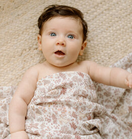 LouLou Lollipop Single Swaddle - Hedgehog Forest