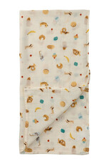 LouLou Lollipop Single Swaddle - French Breakfast