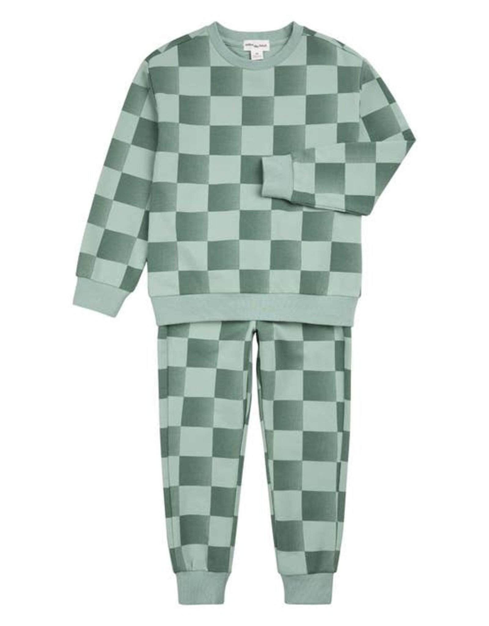 Miles SP26 BbyB Check Sweat&Pant Set
