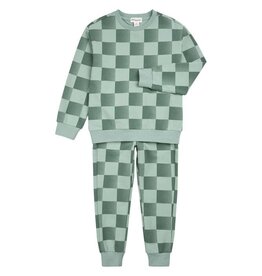 Miles SP26 BbyB Check Sweat&Pant Set