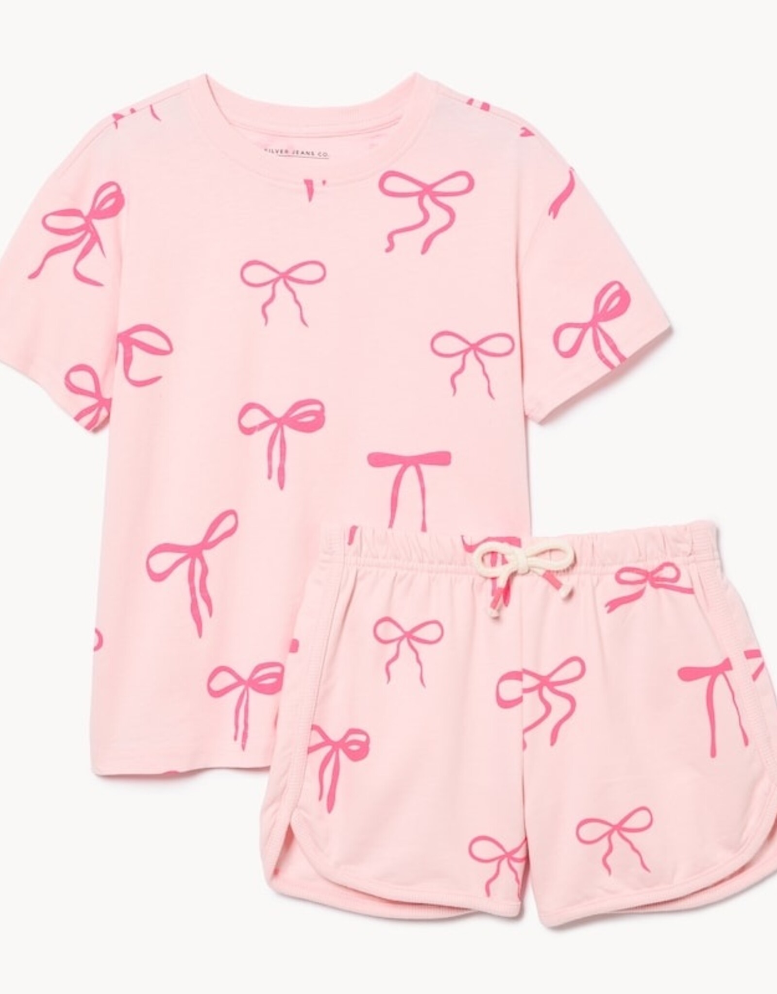 Silver Jeans SP26 G Bows T-Shirt & Short Set