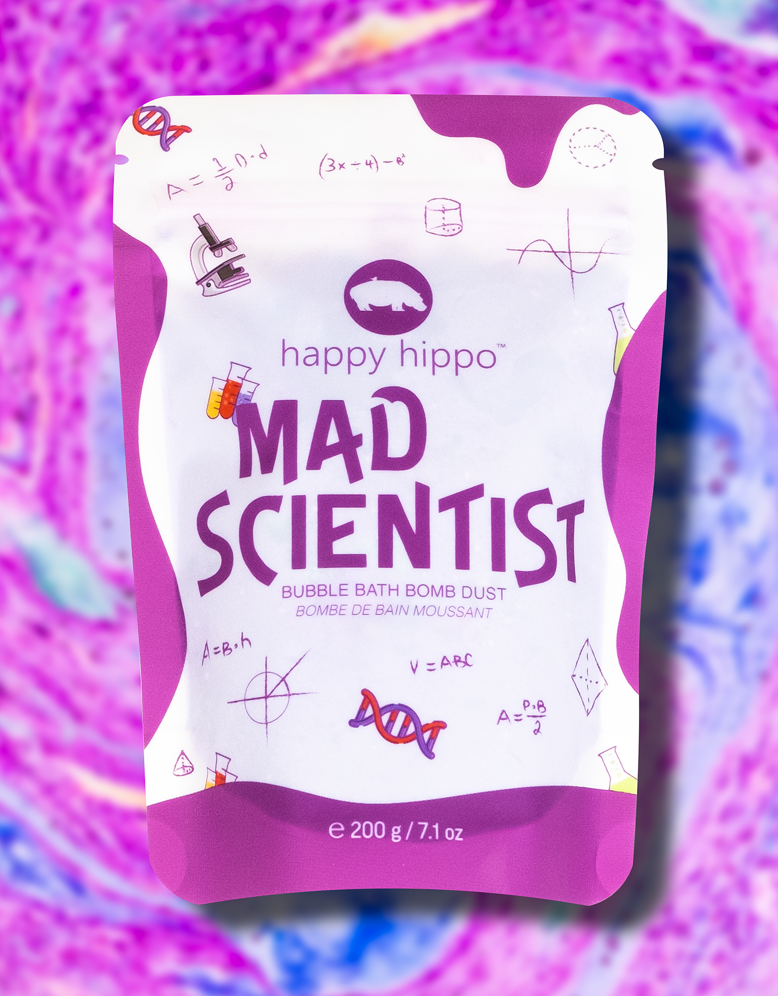 Happy Hippo Bath Mad Scientist Bomb Dust