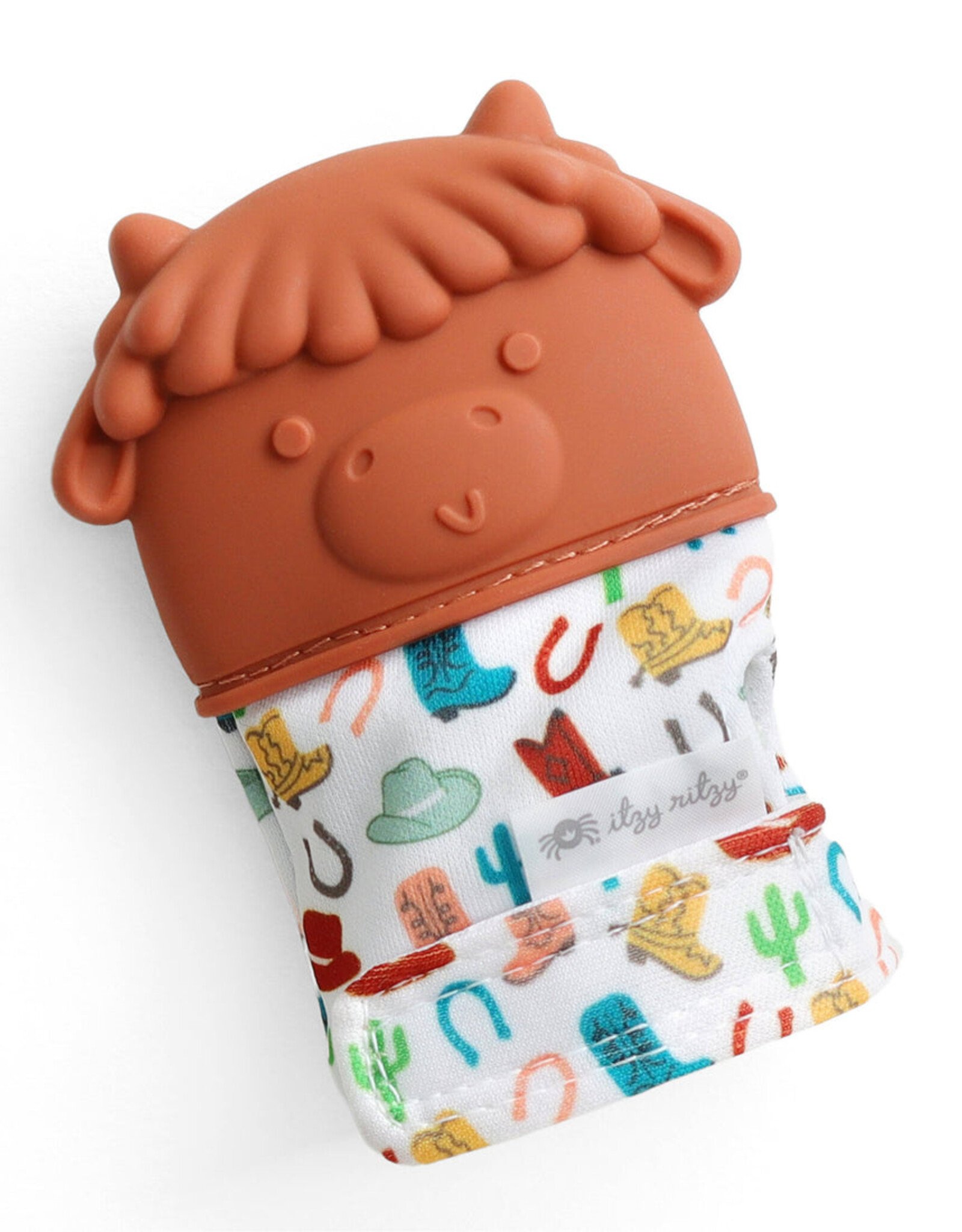 Itzy Ritzy Teething Mitt Highland Cow