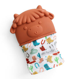 Itzy Ritzy Teething Mitt Highland Cow