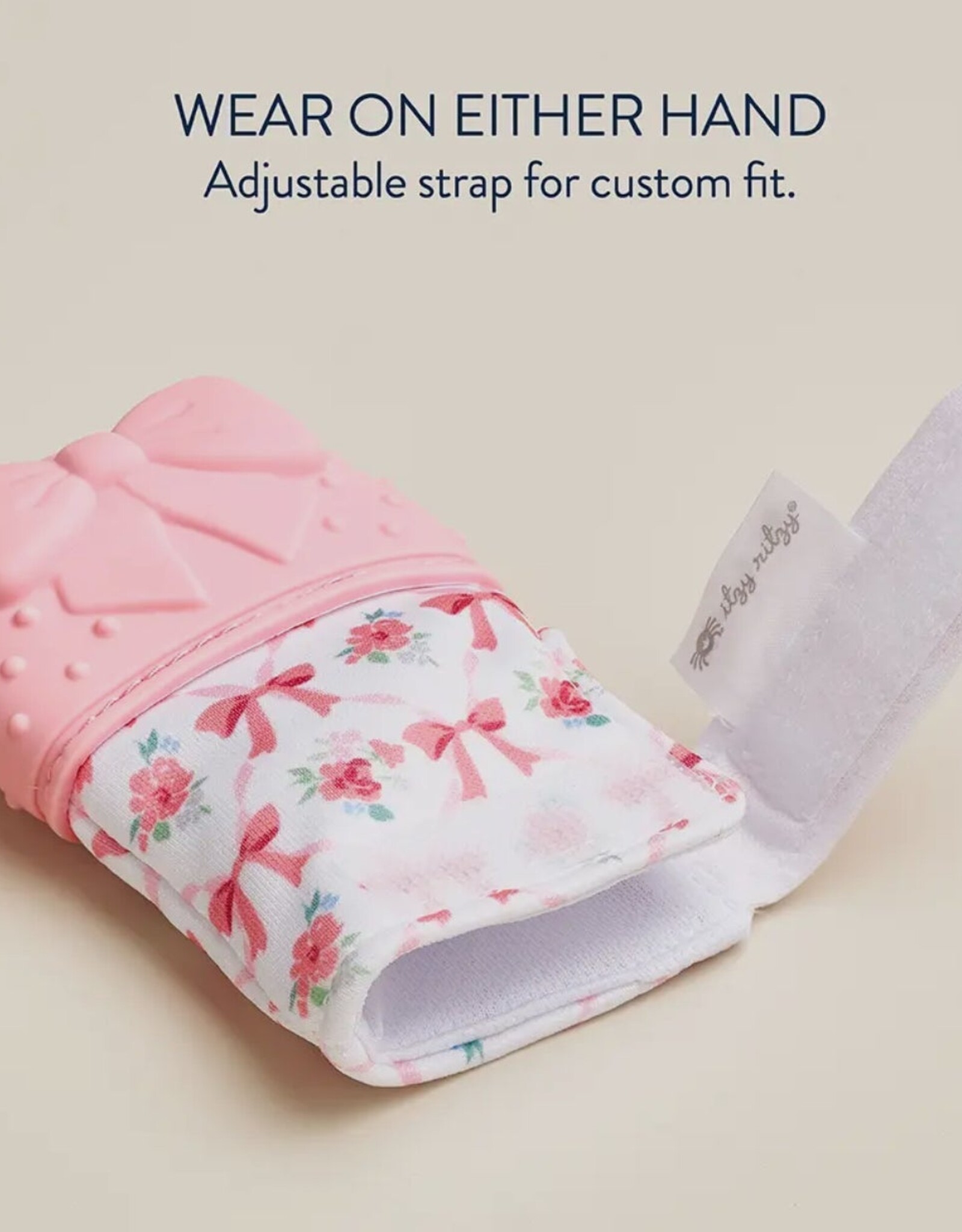 Itzy Ritzy Teething Mitt Bow
