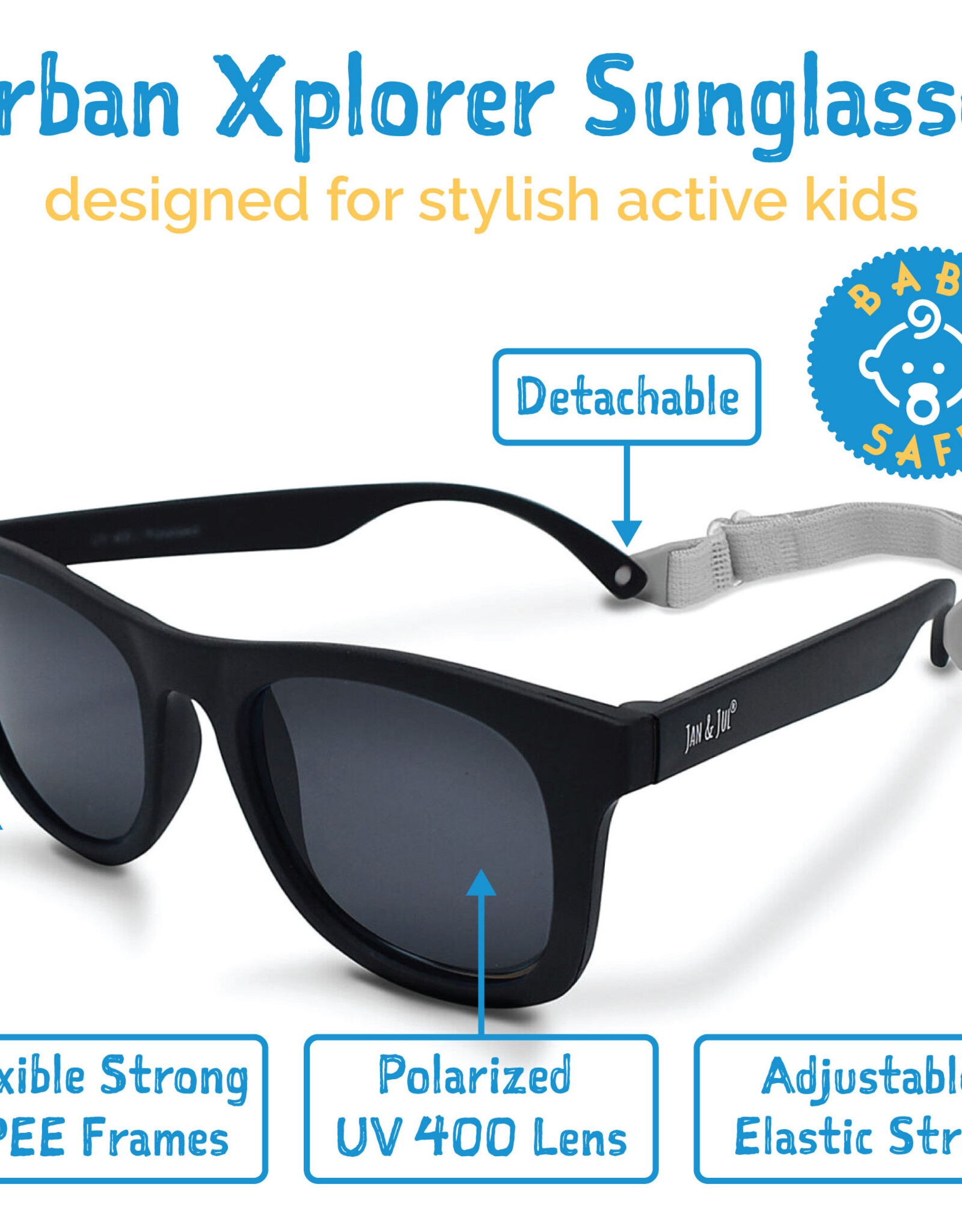 Jan & Jul S26 UrbanSunglass Black Lens - Assorted