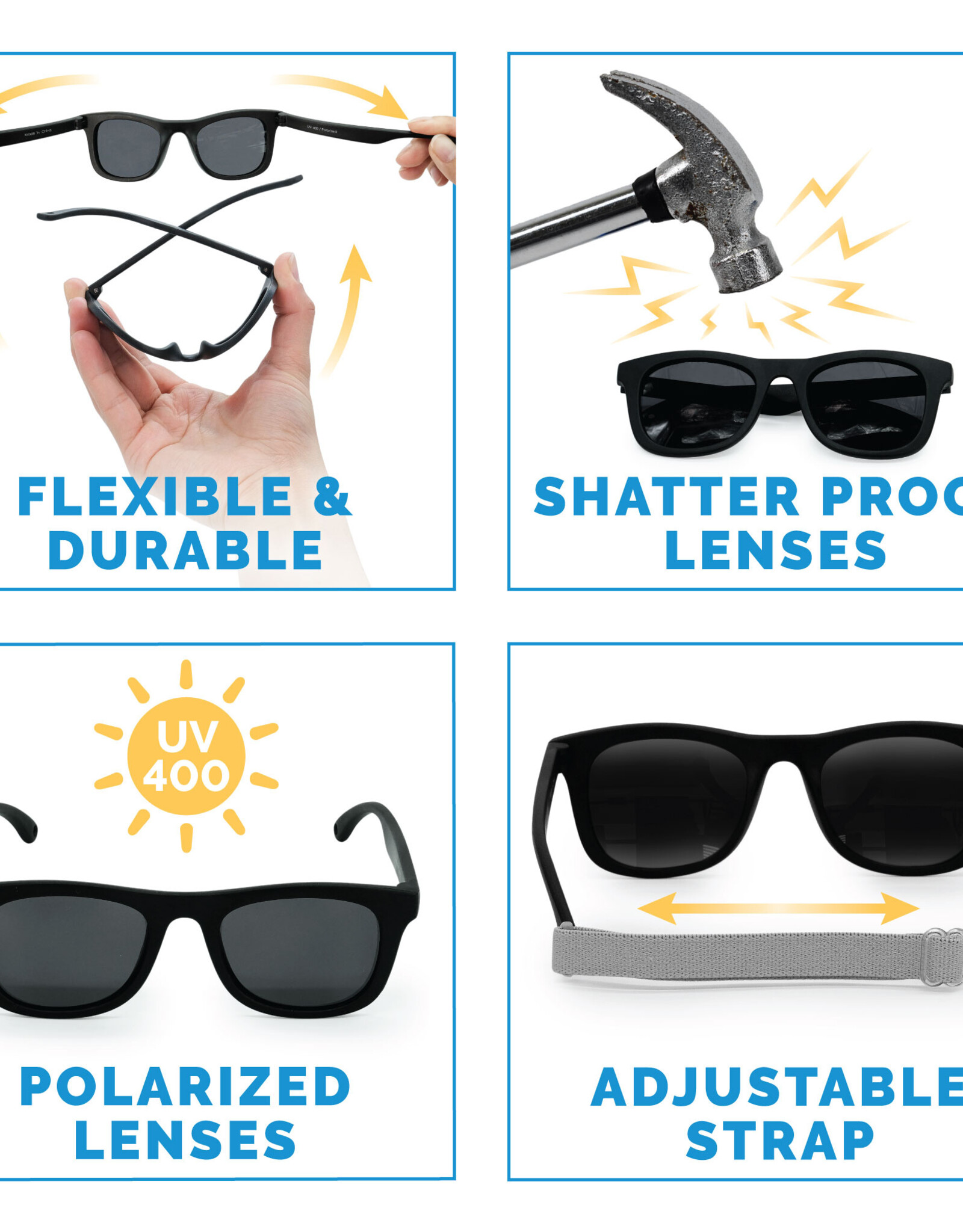 Jan & Jul S26 UrbanSunglass Black Lens - Assorted