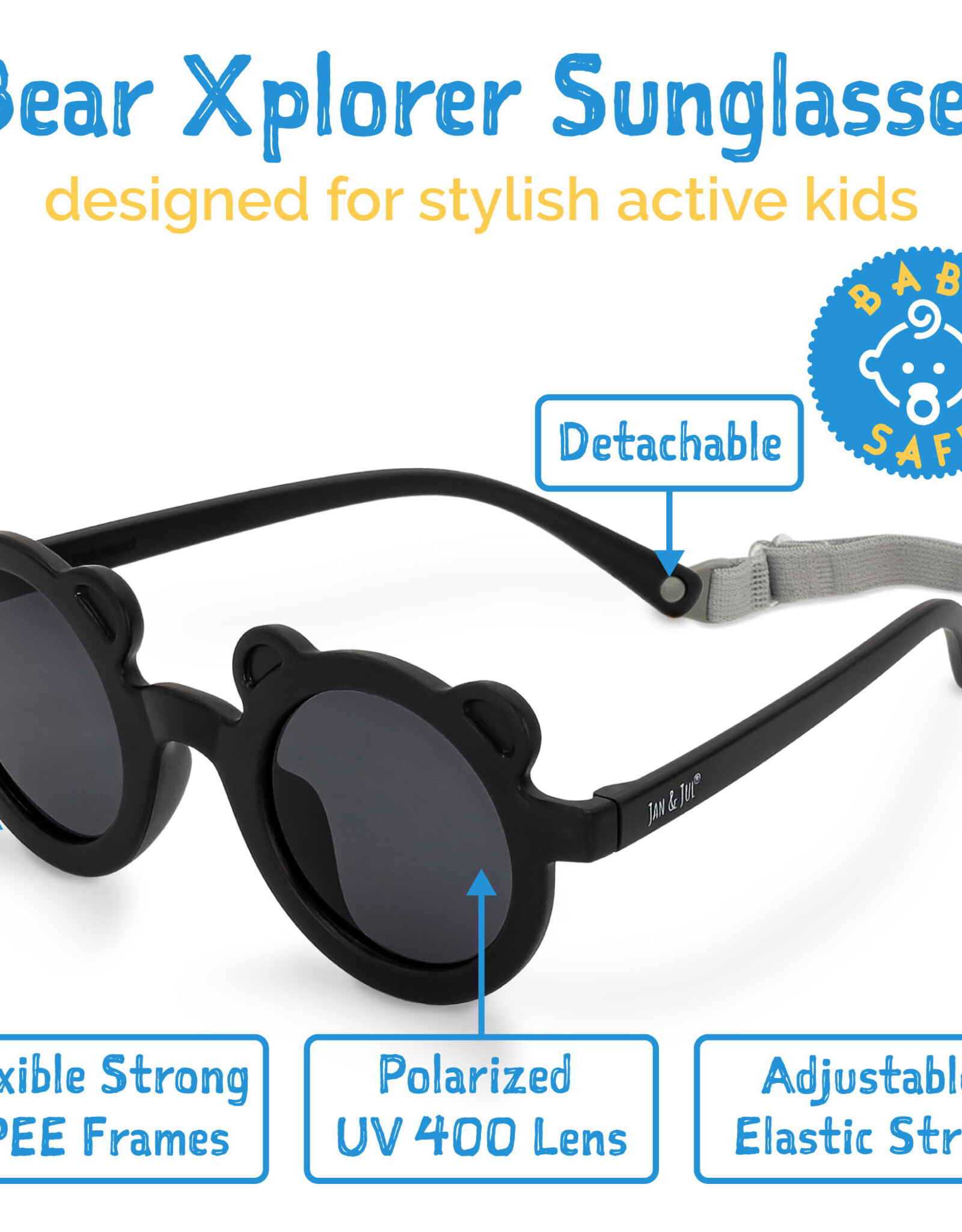 Jan & Jul S26 BearSunglass - Assorted