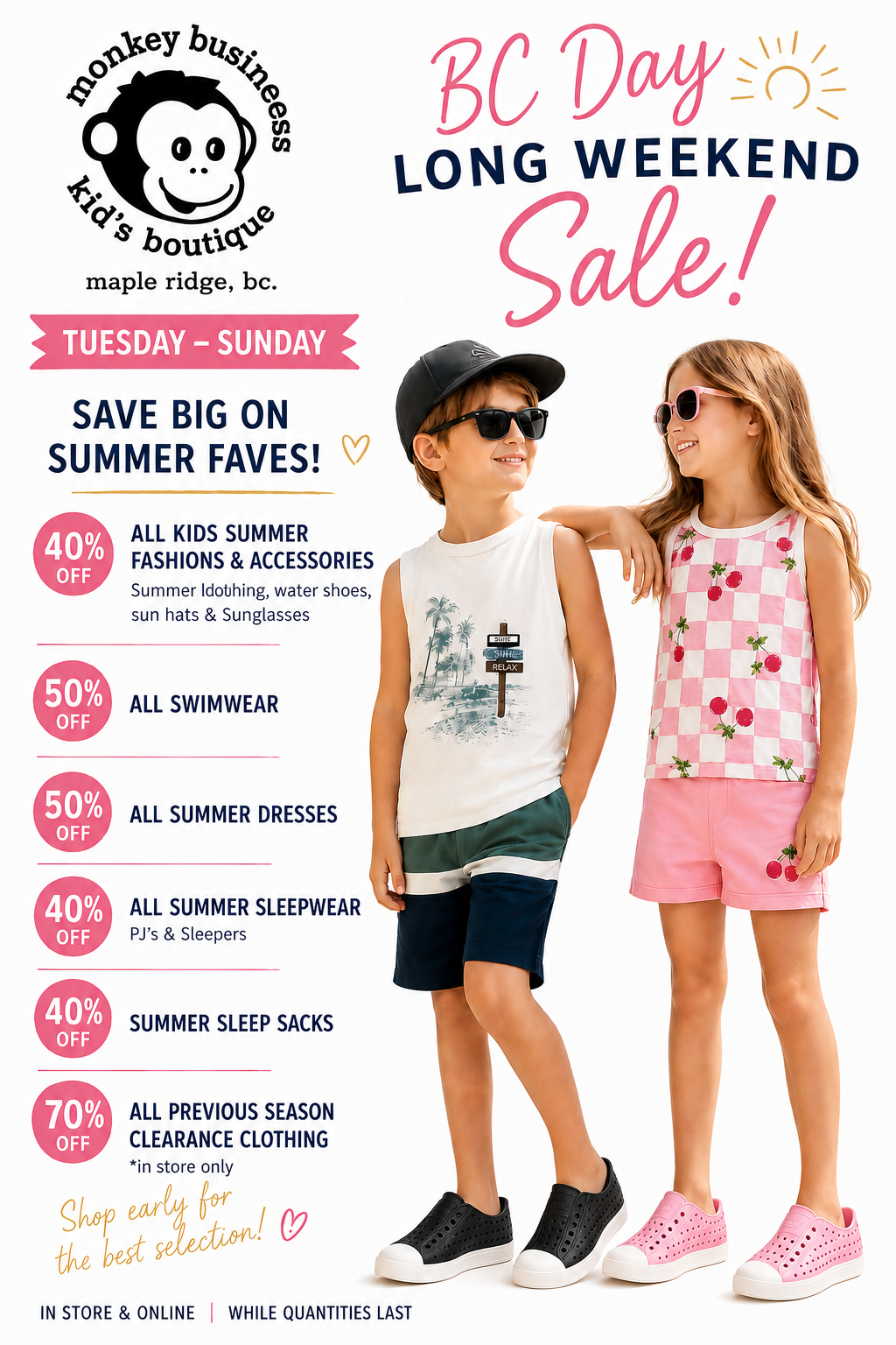 BC Day Sale