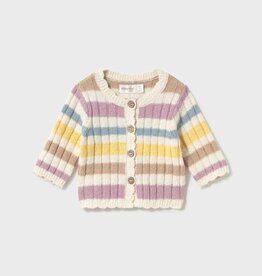 Mayoral FA26 BbyG Stripe Knit Cardigan