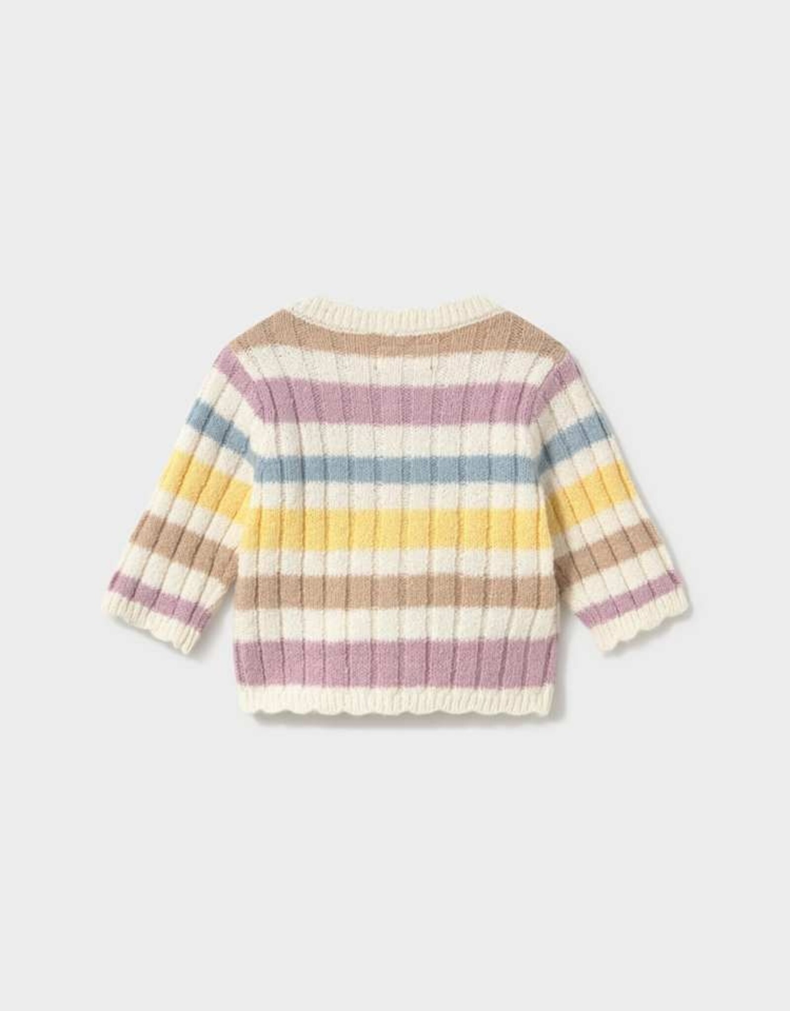 Mayoral FA26 BbyG Stripe Knit Cardigan