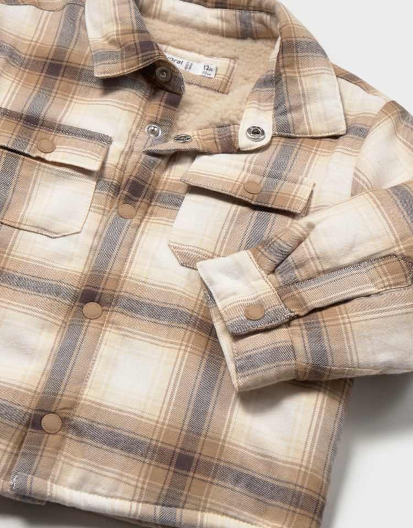 Mayoral FA26 BbyB Plaid Overshirt