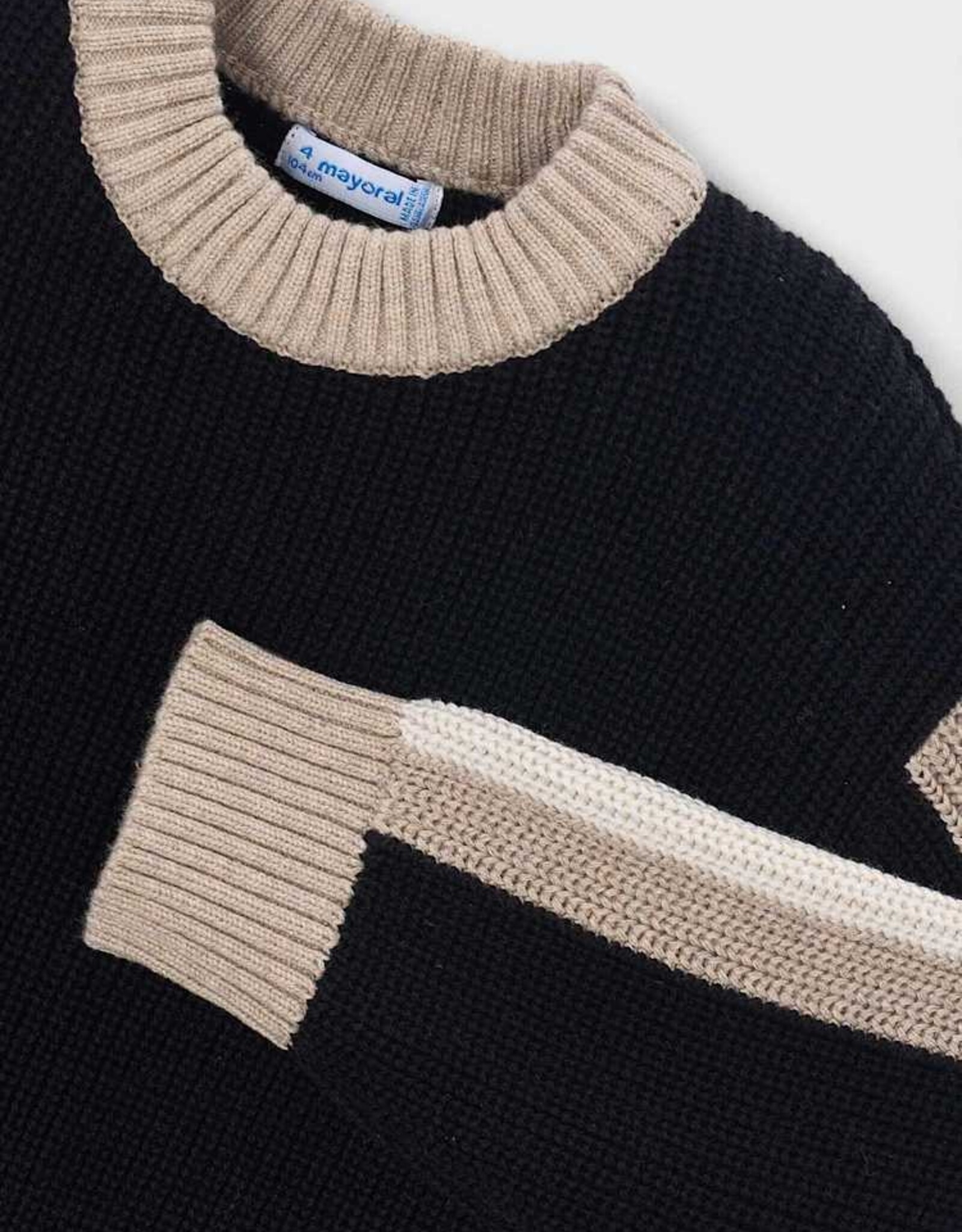 Mayoral FA26 B Contrast Knit Sweater