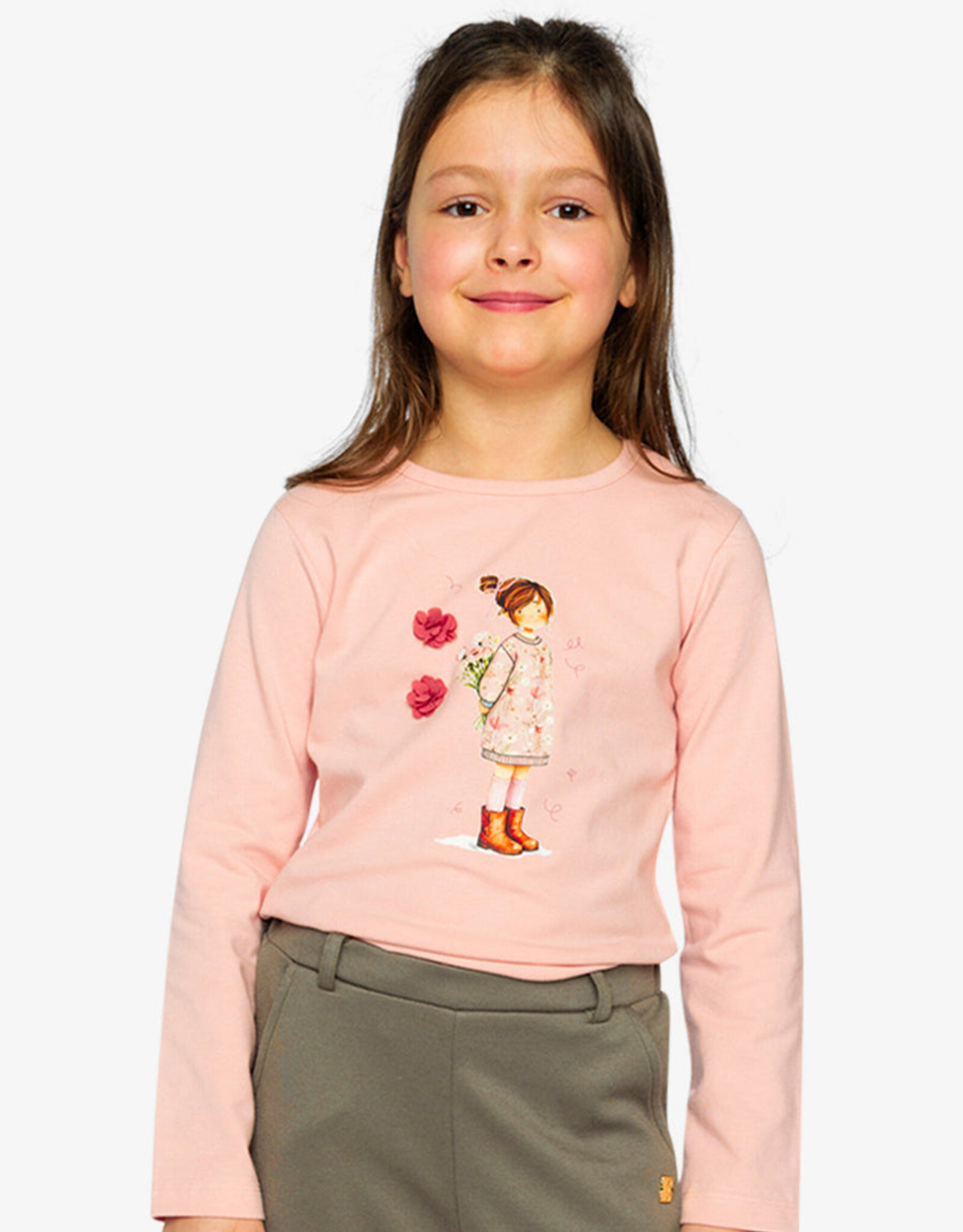 DeuxParDeux FA26 G Girl w/ Flowers Top