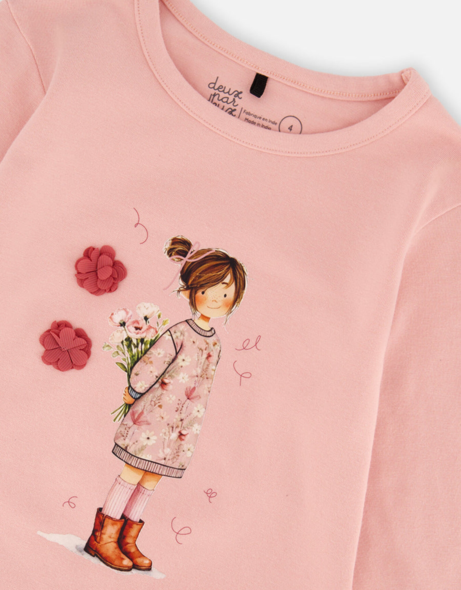 DeuxParDeux FA26 G Girl w/ Flowers Top