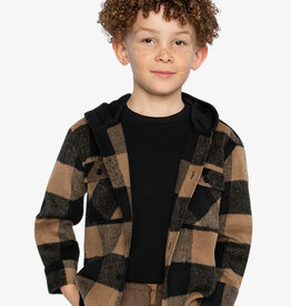 DeuxParDeux FA26 B Flannel Shirt w/Hood