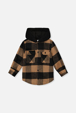 DeuxParDeux FA26 B Flannel Shirt w/Hood