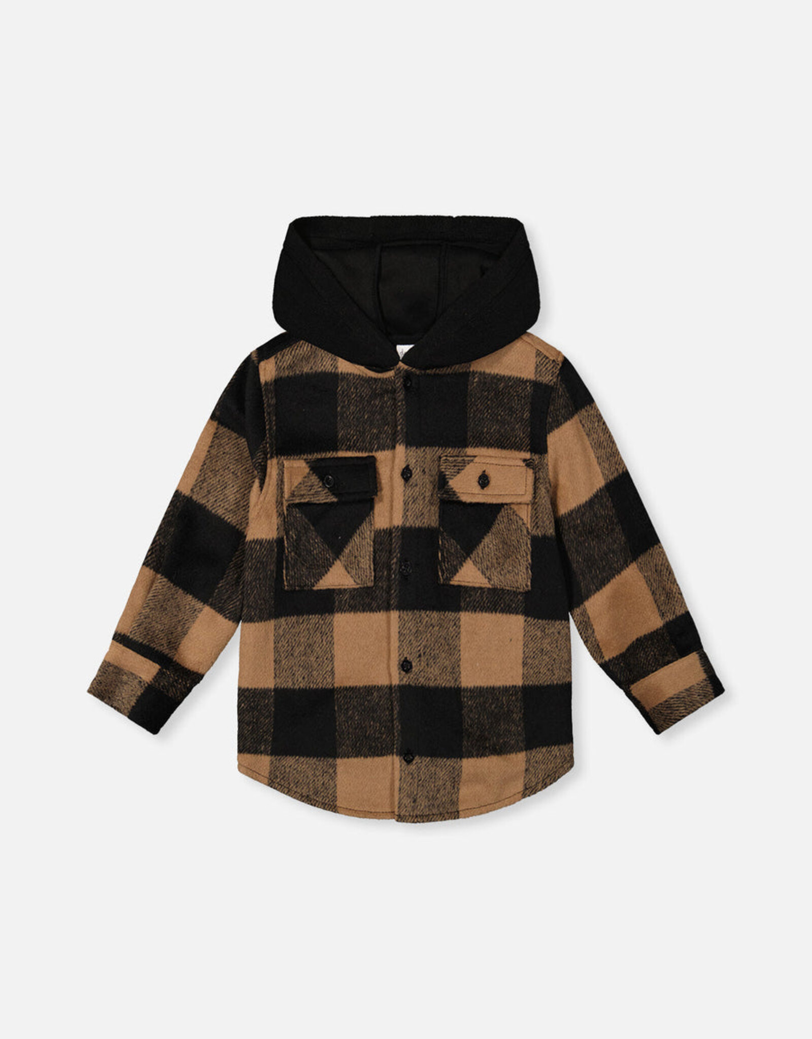 DeuxParDeux FA26 B Flannel Shirt w/Hood