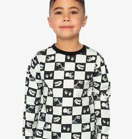 DeuxParDeux FA26 B Checker Dino Top