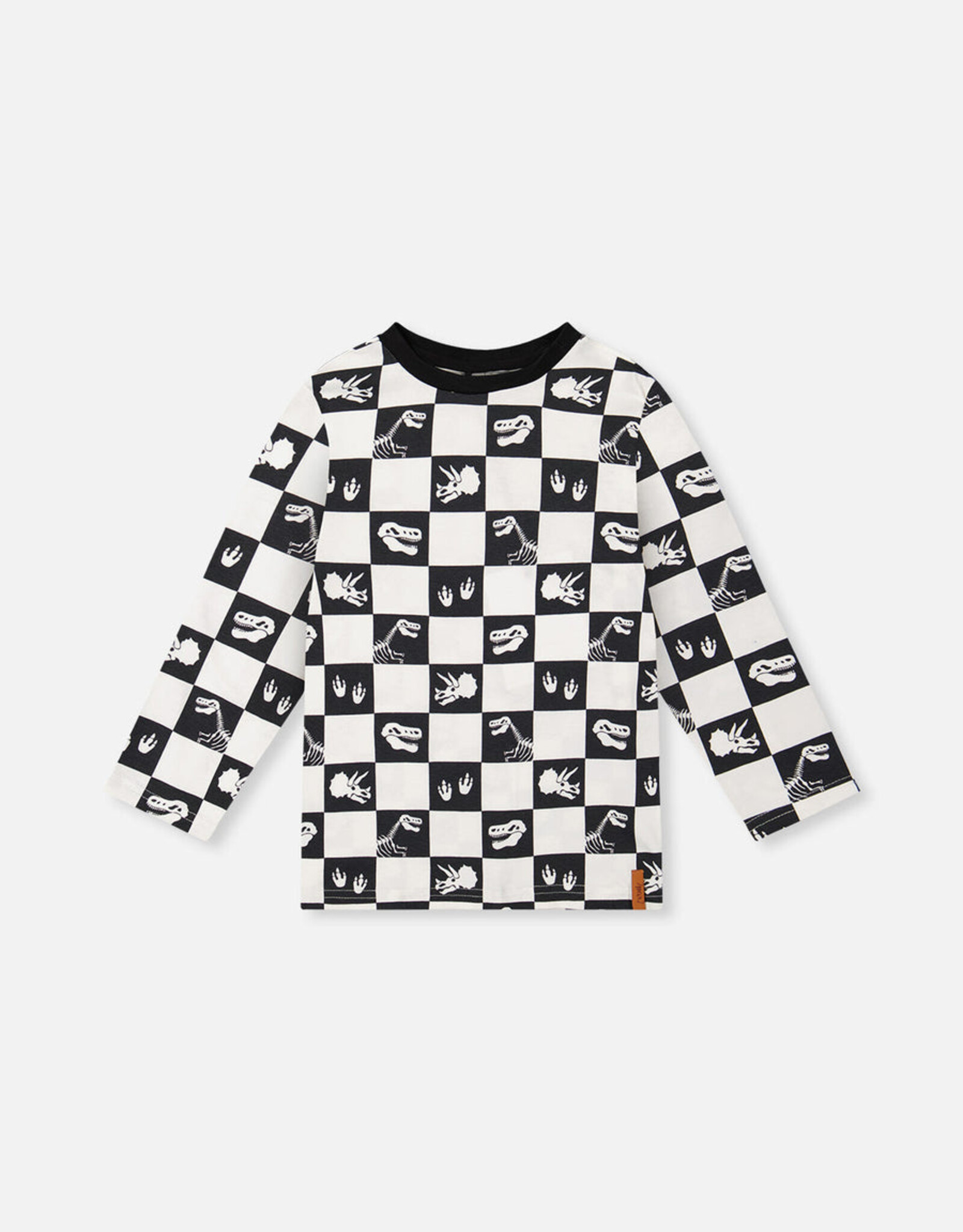 DeuxParDeux FA26 B Checker Dino Top
