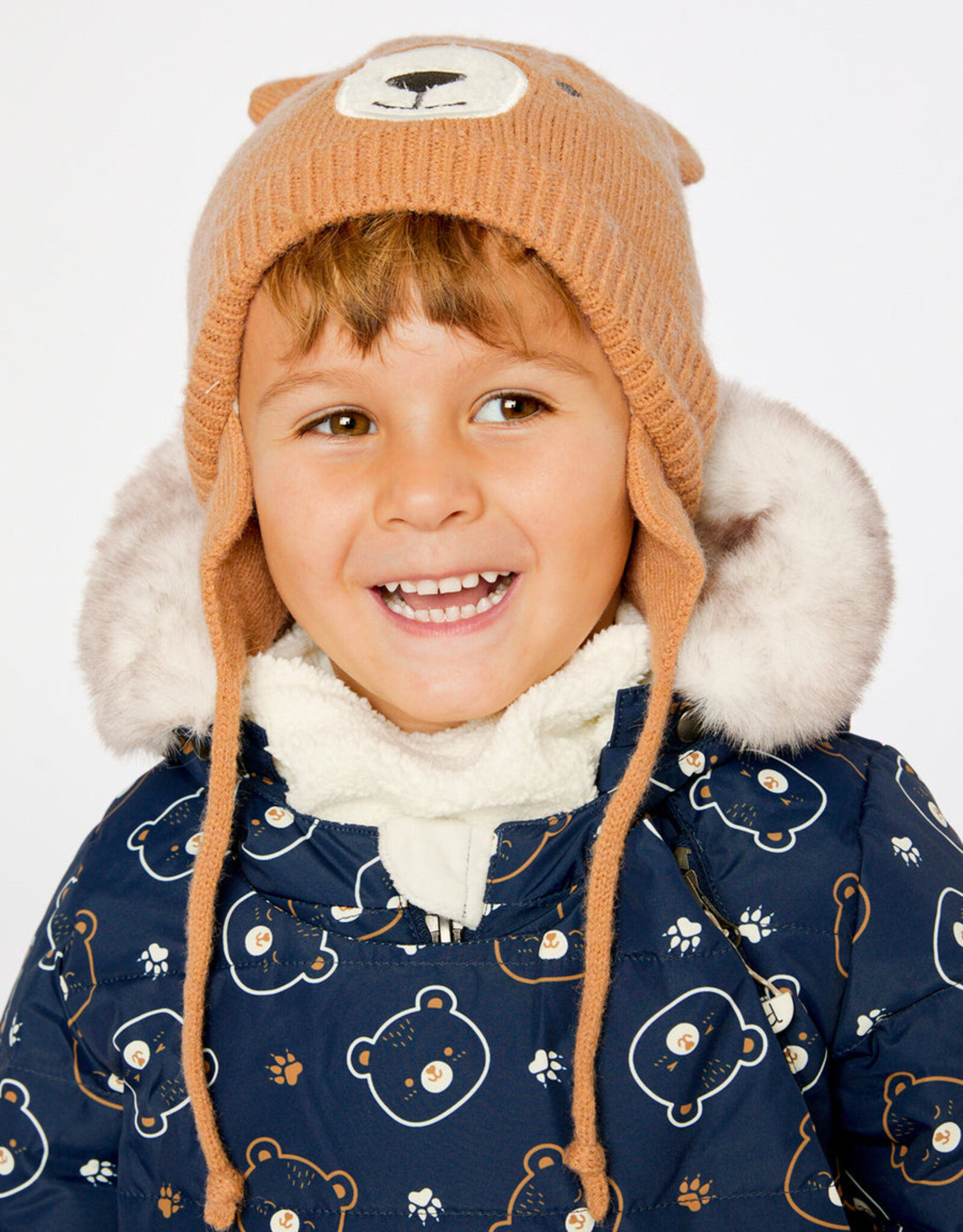 DeuxParDeux FA26 Knit Bear Toque