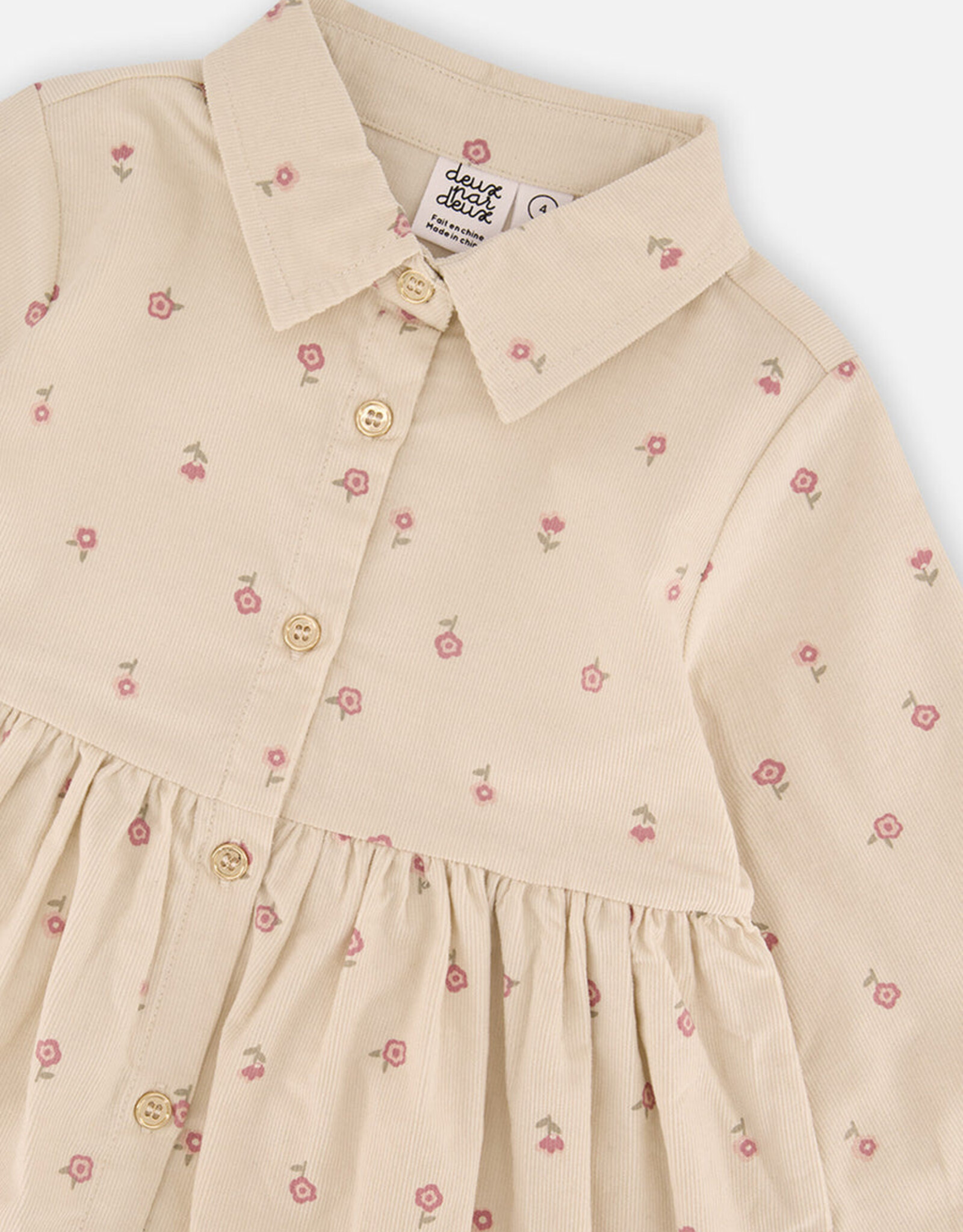 DeuxParDeux FA26 G Corduroy Shirt Dress