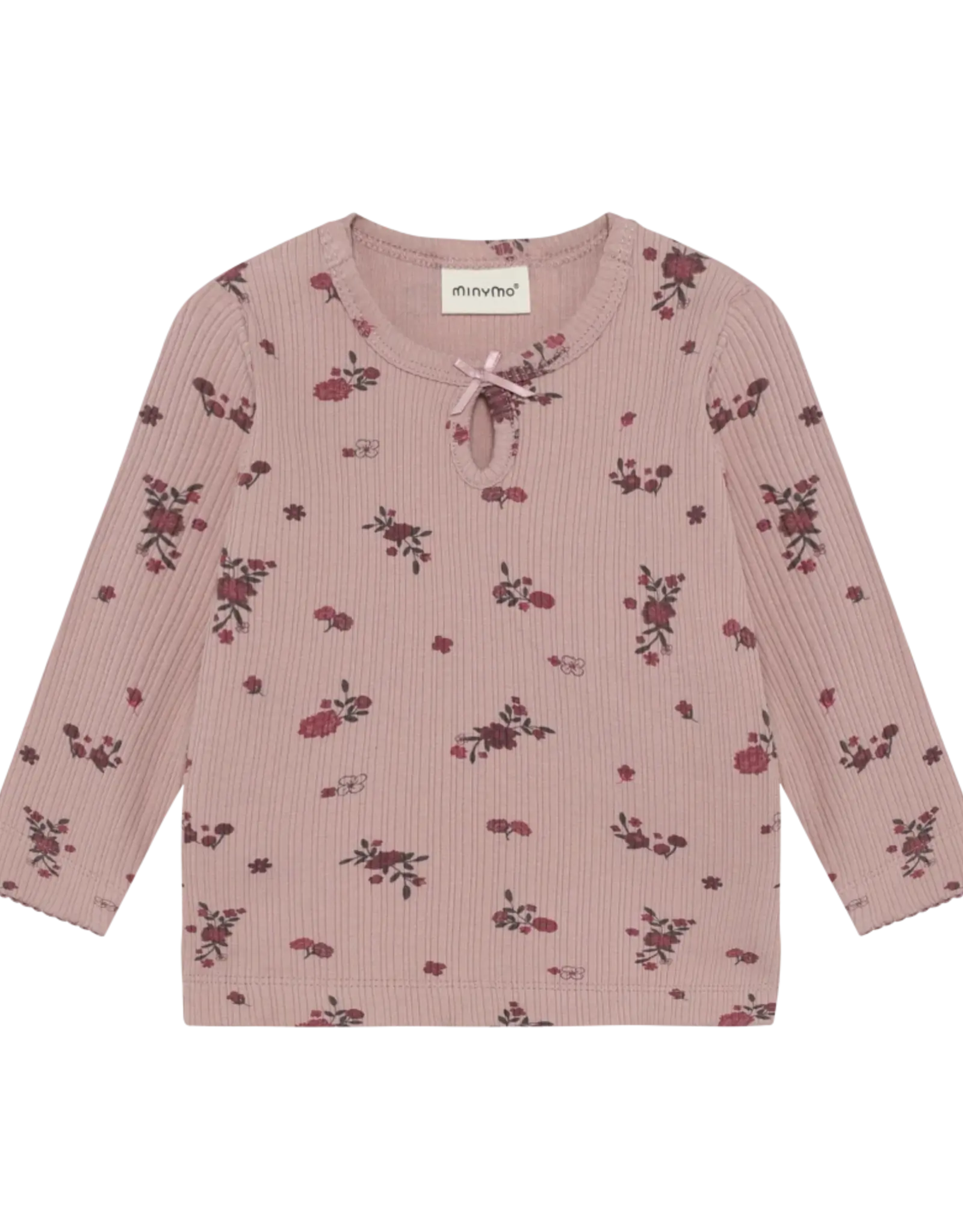 MinyMo FA26 BbyG Rib Flower Top