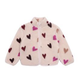 MinyMo FA26 G Heart Teddy Jacket