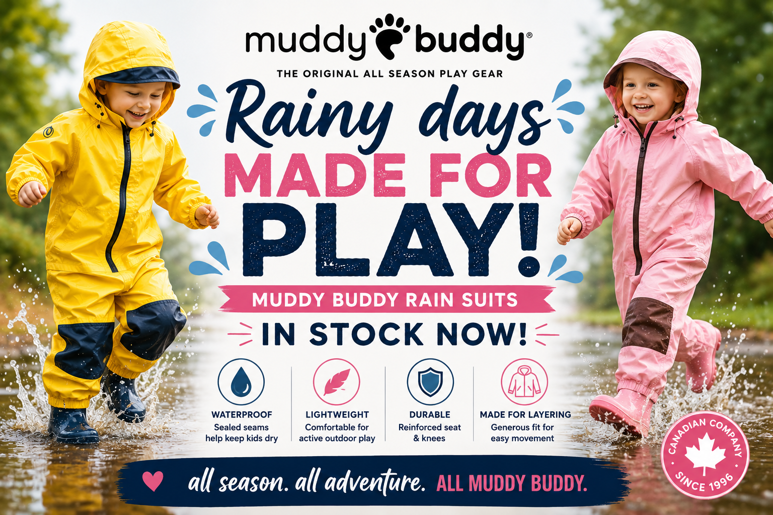 Muddy Buddy in Stock